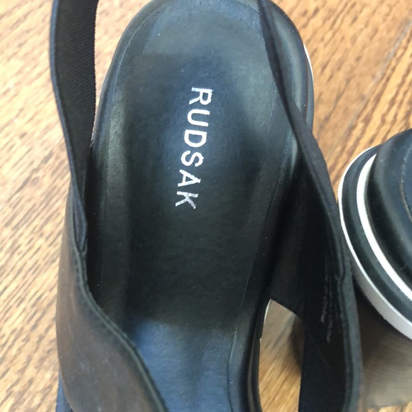 Rudsak black and white heeled sandal - Picture 2 of 7